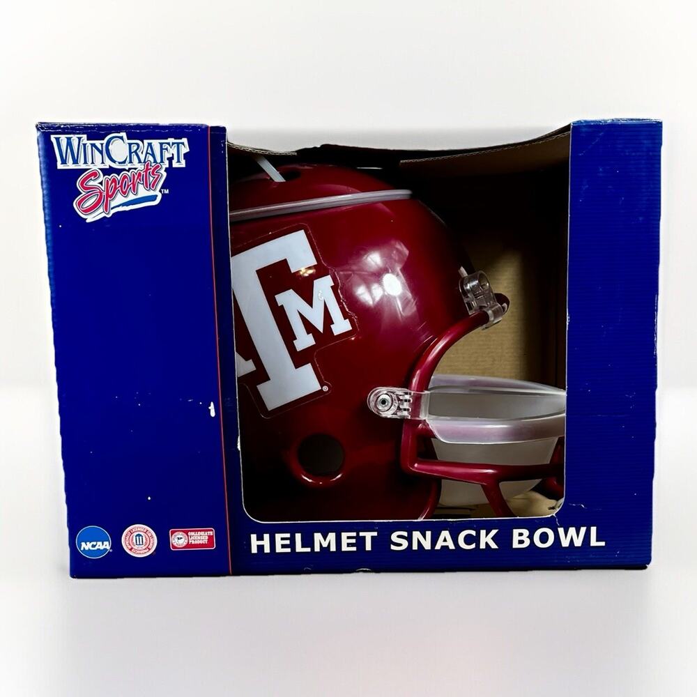 TEXAS A&M FOOTBALL Helmet Party Dish - WinCraft Sports Helmet Snack Bowl- NOS!